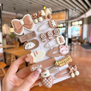 Set 14 kẹp tóc cầu vồng màu pastel dễ thương BAG U S14KTCAUVONG24