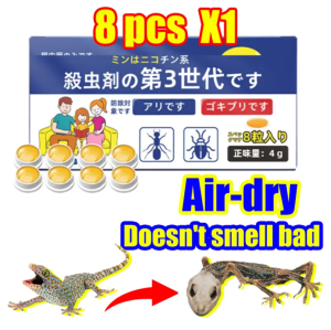 Lizard dies and air-dries after eating Lizard repellent 8 Pcs/Box killer Gecko repellent 100% mortality rate for geckos racun cicak paling kuat Geckos favorite food cicak killer Suitable for all household gecko killer