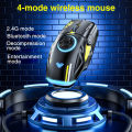 AULA H530 Rechargeable Bluetooth Wireless Gaming Mouse 4800 DPI RGB Lighting Effect Decompression Type-c Gyro Rotation, PC Desktop computer Laptop Office games. 