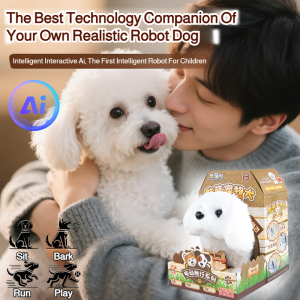 [Intelligent Interactive AI] Electric Plush Dog Puppy Toy Interactive Simulation/Interactive Plush Puppy Smart Electric Pet Toy With Realistic Barking Movements Best Gift For Kids
