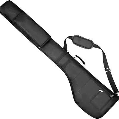 Foldable Golf Bag Lightweight Carry Case Holds 8-10 Clubs Adjustable Strap for Men Women Golfers