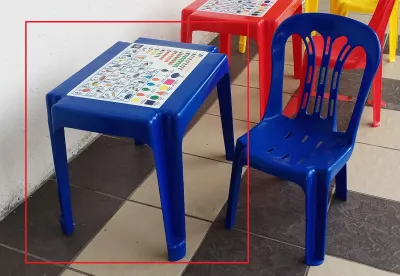 MY Colorful Plastic ABC Table & Chairs/ Study Table & Chair/ Study Set include 1 table and 1 chair/ Meja baca budak/ MEja dan Kerusi