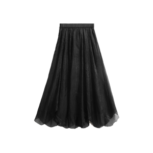 กระโปรงผ้าชีฟอง สีพื้น มีซับด้านใน แต่งยางยืดรอบเอว ทรงสวยผ้าพริ้วทิ้งตัว สัมผัสบางเบา ใส่พรางหุ่นดี #6612