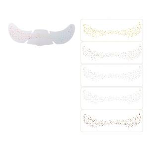 6 Sheets Glitters Freckles Face Tattooing Temporary Sparklling Speckles Makeup Accesories for Festivals and Parties