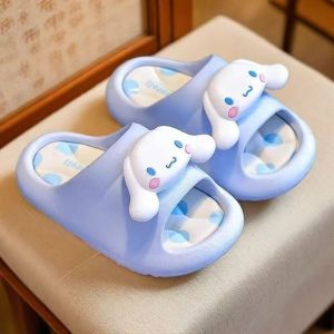 Childrens Slippers Girls Summer Cartoon Kuromi Indoor Home Soft-Soled Bathroom Non-Slip Girls My Melody Sandals Childrens Slippers Outdoor Indoor Non-Slip Soft-Soled Slippers