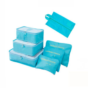 Gratis Semua - Tas Travel Organizer 7 In 1 / Storage Bag 7 In 1 / Set Travel Luggage Organizer / Travel Organizer Koper Waterproof
