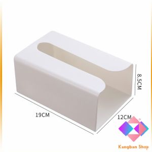 KANGBAN กล่องทิชชู่ติดผนัง มีแผ่นกาวติดยึดผนัง ไม่ต้องเจาะผนังWall Mounted Tissue Box