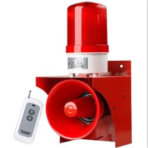 「COD」Home Office & Shop Hotel Fire Alarm Industrial Flashing Sound Strobe LED Alarm Light Wireless Loud Siren