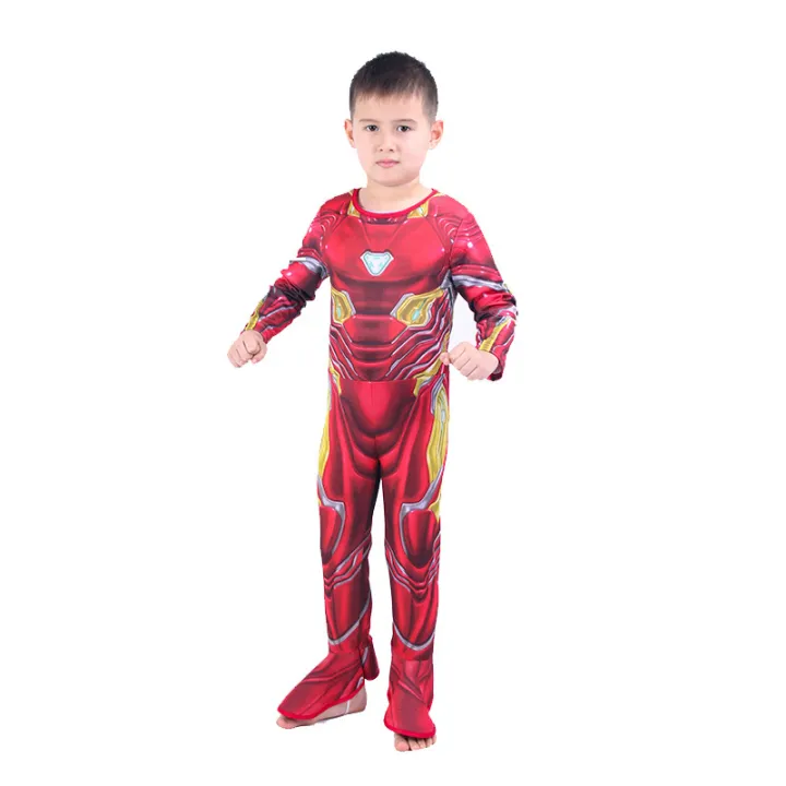 Children's%20Avengers%20Marvel%20Iron%20Man%20bodysuit%20ironman%20suit%20cosplay%20costume%20-%20Image%203