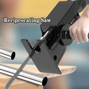 Reciprocating Saw Adapter With 3 Blades Modified Electric Drill Wood Cutting Adapter Tools