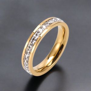 HB Jewelry ELLE Rounded Embedded Crystal Ring Women's Fashion Accessories JZ00050