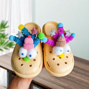 Crocs Jibbitz Charms Creative Cartoon Funny Big Eyes Shoe Buckle Candy Color Fashion Shoe Decoration for Crocs