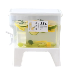 Convenient Water Storage Jug with Tap Portable Drink Dispenser for Home Travel and Iced Beverages OP