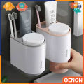 Giá Treo Bàn Chải Kem Đánh Răng PhòngTắm ECOCO 2 Cốc lắp đặt dán tường - EC01. 