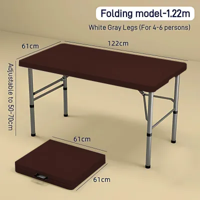 4/5/6FT Folding Table Heavy Duty Practical Table Indoor&Outdoor Portable Wedding Event Picnic Table