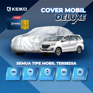 Cover Sarung Tutup 3 Layer Lapis Penutup Selimut Mantel Body Mobil HRV Avanza Xenia Rush Terios Brio Innova Reborn Pajero Sport Xpander Cross Raize Rocky Calya Sigra Confero Fortuner Yaris Agya Ayla Mobilio Honda WRV Cortez Biante Xtrail Keiko Deluxe