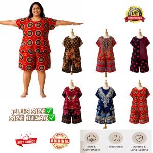 Batik Shirt & Pant Set Size Besar/Baju Batik Set Wanita/Batik Indonesia/Batik Premium Quality/Batik Nighty Pyjamas