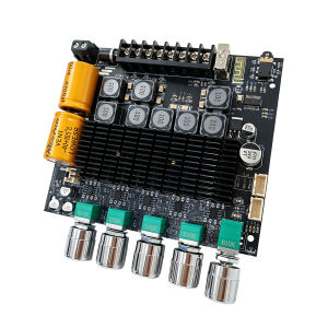 SKYSOUND ZK-TB22 2.2 Channel Bluetooth Amplifier Board Dual Subwoofer Audio Amp DC12-24V