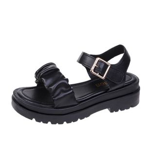 GMN Ruffle Sandal Tali Wanita Import Korea Terbaru Bisa COD 2025