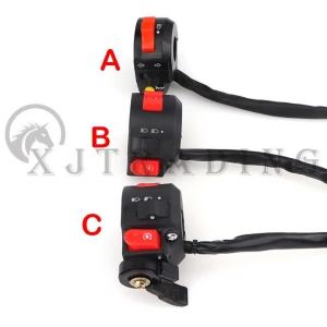 kkmf 3-Function Kill Light Hi-Lo Beam Electric Start Switch for 50cc 70cc 90cc 110cc 125cc ATV Quad Pit Bike Buggy Go Kart 6B2Z9