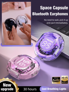 Digital display bilateral ultralong life wireless bluetooth headset capsule