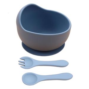 Grade Silicone Baby Feeding Bowl Nonslip Suction Cup Heat Resistant Easy Grip Spoon For Newborns Kids