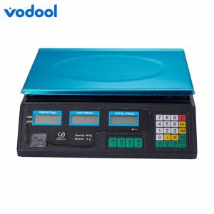 VODOOL Robust Electronic Food Weighing Scale 40kg/2g with Easy Calibration for Retail and Food Processing