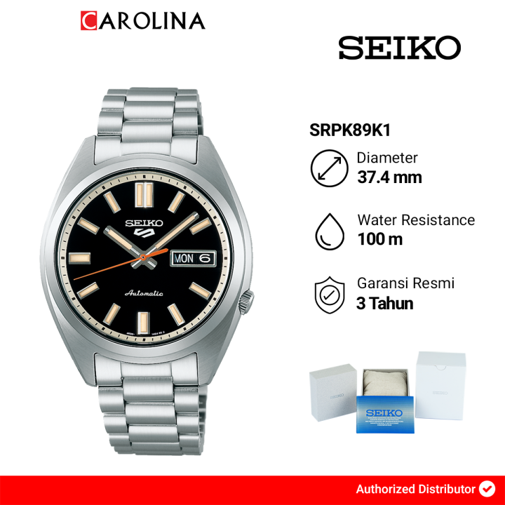 Jam Tangan Pria Seiko Sports SRPK89K1 SNXS Automatic Black Dial Stainless  Steel Band Lazada Indonesia