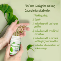 BioCare Ginkgoba 480mg Capsule (30's x Ginkgo biloba). 