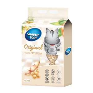 Snappy Tom Premium Tofu Clumping Flushable Cat Litter 7L (2.8KG) Pasir Kucing