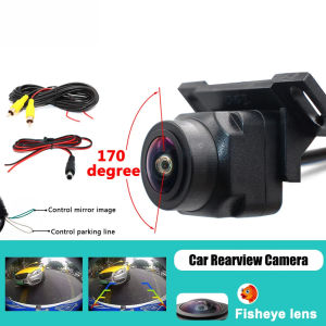 170° Car Wide Angle Lens Waterproof HD Car Night Vision Rear View Mirror Parking Camera Rear View Camera Front View Camera Side Camera