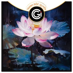 Tranh treo tường tranh dán tường hoa sen CGI -  191