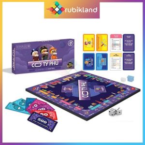 [Bàn Nhựa] Cờ Tỷ Phú Đại Dương Gấp Gọn Boardgame Tập Làm Doanh Nhân Cờ Tỉ Phú Đồ Chơi Trí Tuệ Trẻ Em