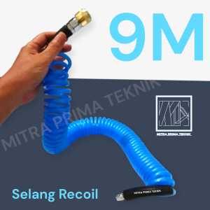 Cmart Selang Spiral 9 Meter dengan Quick Coupler One Touch Bahan Berkualitas Ideal untuk Pekerjaan Berat