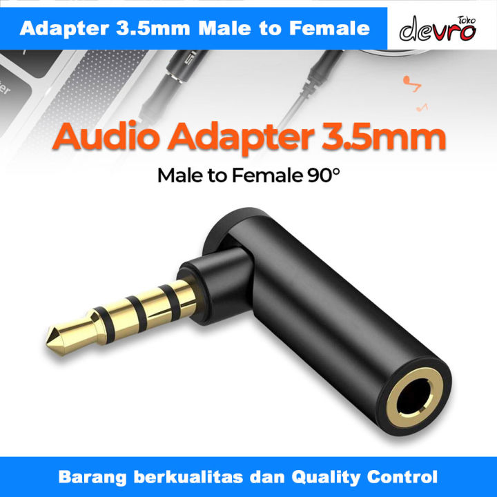 Audio Adapter Aux Converter Jack Male ke Female TRRS