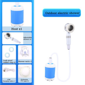 Portable Electric Shower Outdoor Camping Bathing Portable Showers Head Pet Shower Car Washer With Hose Bathe Tool Travel Caravan