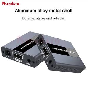 LKV371 120m HDMI Network Extender Over Cat 5E/6 RJ45 HDMI Extension Splitter Wireless Video Transmitter Receiver For PS4 HDCP PC