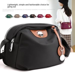 G Không thấm nước Túi đeo chéo Sức chứa lớn Nylon Túi xách ví Thời trang Túi đeo vai