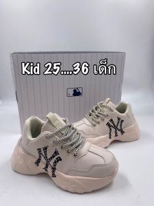 รองเท้าผ้าใบเด็ก N.Y kid (25-36EU) สไตล์เกาหลี ใส่ได้ทั้งเด็กชายและหญิง ทำจากหนังนิ่ม ใส่สบาย น้ำหนักเบา 99B005