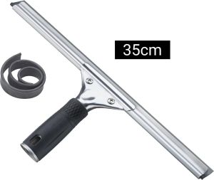 Purpose Stainless Steel Shower Squeegee for Shower Glass DoorWindow Squeegee for Cleaning Tile WallCarBathroomMirror