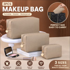 Large Capacity Portable Makeup Bag Mini Hand Carry Travel Cosmetic Case Lightweight Waterproof Skincare Storage Pouch Toiletry Organizer