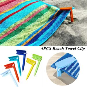 ROLL 4PCS Plastic Decorative Clothespins Sheet Holder Camping Mat Clip Tent Clips Beach Towel Clip Clothes Pegs