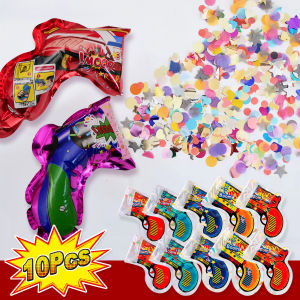 Inflatable Balloon Confetti Popper Party Cannon for Wedding Birthday Graduation Anniversary Celebration Party Decorations Supplies