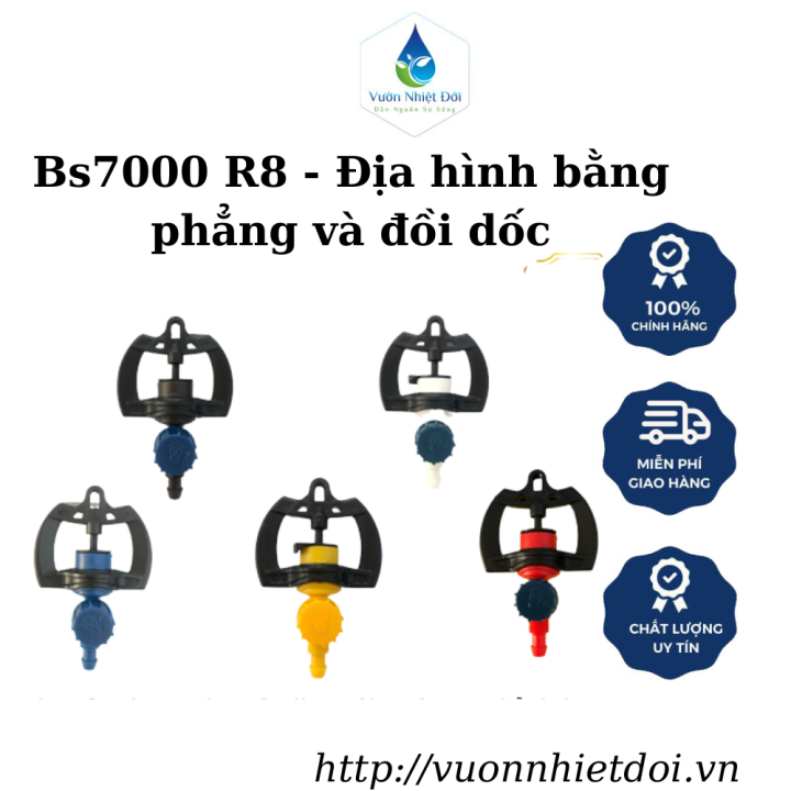 [BẢO HÀNH 5 NĂM] Bộ 10 Béc Tưới Cây Ăn Trái Bs7000 R8 (30- 60- 90 -120 ...