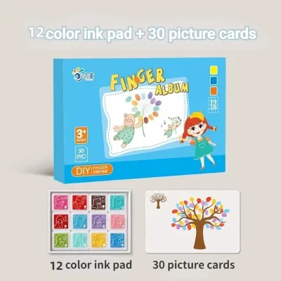 24 Colors Educational Learning Toys for Kids Creative Finger Painting Pigment Washable