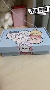 2Pcs/Set Chiikawa Kraft Paper Bag Gift Boxes For Packaging Wedding Party Bags Valentine Day Gift Boxes Hachiware Usagi Candy Surprise