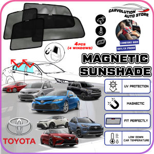 🔆 Car Sunshade Toyota Vios Altis Camry CHR Yaris Cross Estima Vellfire Alphard Magnetic Sunshade Samurai Strong Magnet