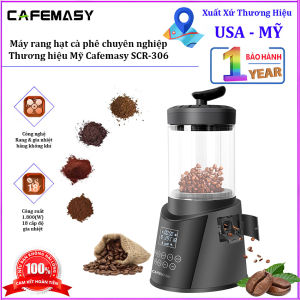 Máy rang hạt cà phê công nghệ gia nhiệt không khí chuyên nghiệp. Thương hiệu Mỹ cao cấp Cafemasy SCR-306. BH 1 NĂM