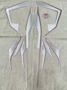Bộ tem decal dán xe máy Honda Air Blade 2019 màu trắng zin thái siêu đẹp