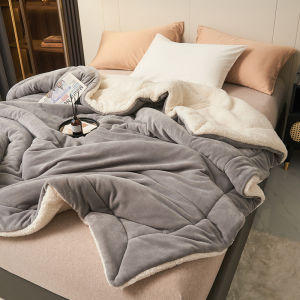 【Super low price】Spring Autumn Warm Fleece Blanket for Bed Queen Size Super Soft Imitation Lambswool Thick Blanket Cozy Plush Couch Throw Blanket